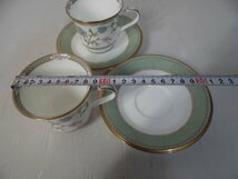 3-32♀Noritake/ノリタケ YOSHINO ティーカップ＆ソーサーペア 洋食器 9983♀_画像4