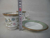 3-32♀Noritake/ノリタケ YOSHINO ティーカップ＆ソーサーペア 洋食器 9983♀_画像3