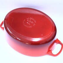 あ//A7099. 【美品】 LE CREUSET ル・クルーゼ　ココット　オーバル27cm 　ガス・IH・オーブン対応_画像9