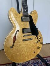 TOKAI ES248 / トーカイ プレミアムシリーズ セミアコ ES-335タイプ ラッカーフィニッシュ / バリ虎ボディ 柾目ネック☆ 新品同様 ☆_画像10