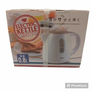 新品未使用品　電気ケトル 　0.8L 　JSTN-EK10-WHけとる 　電気ケトル 　湯沸かし