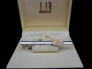 # beautiful goods #N0017[dunhill] Dunhill [ silver ]# tiepin necktie pin!