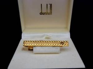 # beautiful goods #N0020[dunhill] Dunhill [ Gold ]# tiepin necktie pin!