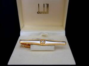 # beautiful goods #N0031[dunhill] Dunhill [ Gold * silver ]# tiepin necktie pin!