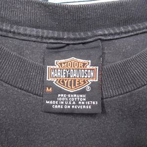 ◆ワケアリ格安◆HARLEY DAVIDSON ハーレーダビッドソン Tシャツ フェードブラック 2000年 USA アメリカ製 Hanes BEFFY-T Y2K 90s 古着女子の画像5