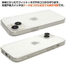 新品■iPhone15用マイクロドット加工クリアソフトスマホケース・iPhone 15 iphone15 Apple アイフォン docomo au SoftBank DUM_画像4