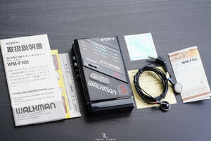 極美品丨SONY WALKMAN FM/AM カセットウォークマン WM-F101 BLACK 整備品