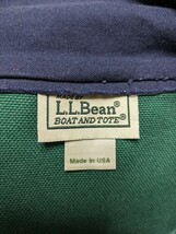 L.L.Bean エルエルビーン グリーン Zipトートバッグ used MADE IN USA_画像5