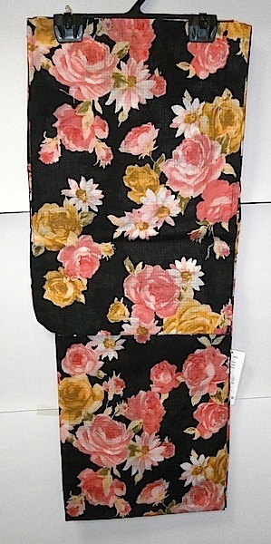 ★新品 高級 変わり織 女物/女性用 /レディース/プレタ/仕立て上がり 浴衣/ゆかた 黒地 041
