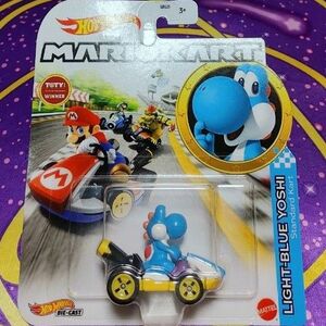 ホットウィール マリオカート ライトブルーヨッシー(スタンダードカート)