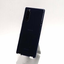 【中古品】045△ スマートフォン Xperia5 SO-01M docomo SIMフリー ブルー_画像2