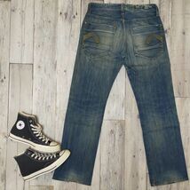 ☆G-STAR RAW ジースターロウ☆USED加工 ストレート デニム W31 S428_画像2