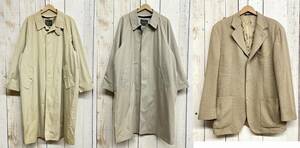 紳士服 メンズ ＊MITSUMINE ミツミネ ＊ステンカラーコート 2点 ＊FAMOUS LABEL S size M size テーラードジャケット XL size ＊3点