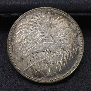 306-1　ドイツ銀貨　ドイツ領ニューギニア極楽鳥　5マルク銀貨　1894年　総重量約27.8g　直径約38.06mm