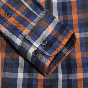 [クロコダイル] ワークシャツ長袖 大きいサイズ 格子柄 cotton綿 春夏 2Lサイズ 1アイボリー 1001-05107の画像6