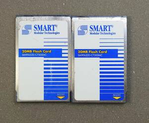 KN4680 [ утиль ] SMART 20MB Flash CARD SM9FA520-C7500MC 2 шт. комплект 