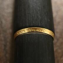 MONTBLANC モンブラン 220 EF 万年筆 ペン先 K14 585 ブラック×ゴールド 木製 文房具 筆記未確認 A5_画像3
