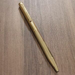 【美品】SHEAFFER シェーファー ボールペン ツイスト式 GOLD ELECTROPLATED 筆記確認済 ゴールド 筆記用具 A9