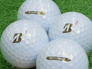 ★ABランク★BRIDGESTONE GOLF SUPER STRAIGHT 2021年モデル パールホワイト 12個 ロゴ無