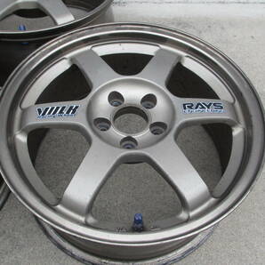 ★RAYS 絶版サイズ TE37 ブロンズ 4本セット！ 16×7.0J＋33 PCD100 5穴 86・BRZ カルディナ ST246 ZN6 ZC6 ZN8 ZD8 鍛造 レイズ CE28よりの画像6