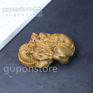 新品 竜 龍の置物 繊細彫刻 可愛い 賞翫工芸品 開運 財運