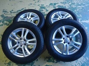 【激レア】社外アルミホイール MANARAY SPORT EuroSpeed CX 225/65R17 ／ GOODYEAR ノーマル 夏タイヤ EfficientGrip SUV 4本セット