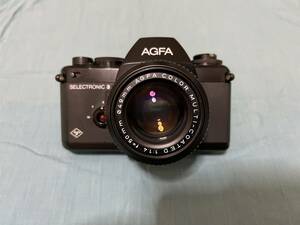 アグファ AGFA SELECTRONIC 3 完動外観並品 と レンズAGFA 50mm f1.4 マルチコート　ペンタックスKマウント超希少美品！