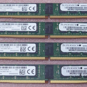 §Micron MTA18ADF2G72PZ-2G3B1 4枚セット - PC4-19200/DDR4-2400/PC4-2400T ECC Registered 288Pin VLP DDR4 RDIMM 64GB(16GB x4) 動作品の画像1