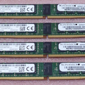 ◎Micron MTA18ADF2G72PZ-2G3B1 4枚セット - PC4-19200/DDR4-2400/PC4-2400T ECC Registered 288Pin VLP DDR4 RDIMM 64GB(16GB x4) 動作品の画像1