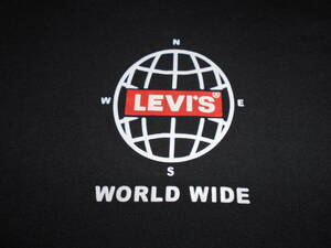 ★美品　リーバイス　Levi's　メンズ　半袖　Ｔシャツ　トップス　クルーネック　 黒　ブラック　コットン　綿 　100%★