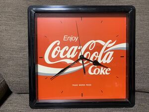 【希少】コカコーラ　壁掛け時計　ヴィンテージ 昭和レトロ アンティーク Coca-Cola 当時物