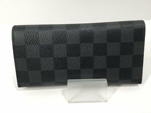 【1円スタート】LOUIS VUITTON ルイヴィトン ポルトカルト 札入れ 長財布 ダミエグラフィット ブラック N61236