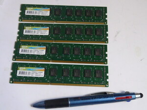 現状品◆Silicon Power/シリコンパワー DDR3-1600 8GB×4枚セット 計32GB SP008GBLTU160N02 デスクトップ メモリ