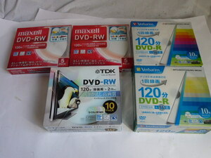 未開封 ●DVD－RW 20枚 TDK/maxell◆DVD-R 20枚 Verbatim 三菱