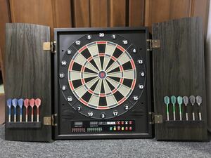 当時物 BLITZER BLACK2 ダーツボード electronic darts game 取説 ACアダプター ダーツ 12本付 通電チェック済み 送料無料！！