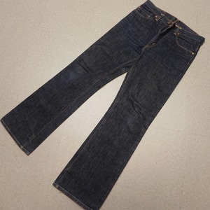 -129★ Levi's リーバイス 517-0217 71517-0017 ビッグE 米国製 バレンシア工場 555刻印 99年製 ジーンズ W33 ブーツカット ビンテージ復刻