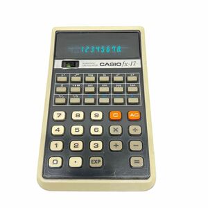 動作確認済み 希少 CASIO カシオ 関数電卓 FX-17 計算機 電卓 当時物 昭和レトロ 9214