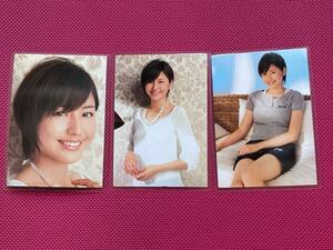  Nagasawa Masami laminate processing photograph 3 sheets idol photograph 