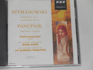 CD1枚　SZYMANOWSKI　交響曲第３・４番　マーク・エルダー指揮　BBC交響楽団　・・・他