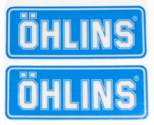 OHLINS/オーリンズ ステアリングダンパーステッカー（ブルー）