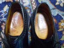 美品 ビンテージ（60年代）米国 Florsheim Imperial 黒のコードバンのKenmoor 稀少な小さめのサイズ US 7.5 D 約25cm_画像4