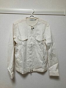 nonnative ノーカラージャケット 白