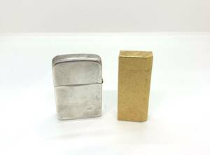 (MH244.245) 喫煙具 ライター おまとめ2点 ZIPPO ジッポー Cartier カルティエ ガスライター オイルライター 