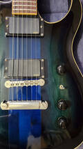 “EVIL” Original Shape Hand-Made Guitar Thru-Neck EMG Deep Blue_画像5