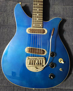 Greco Brawler BW-600 1978 Metallic Blue Rose Neck Fender TBX, Super Rare!
