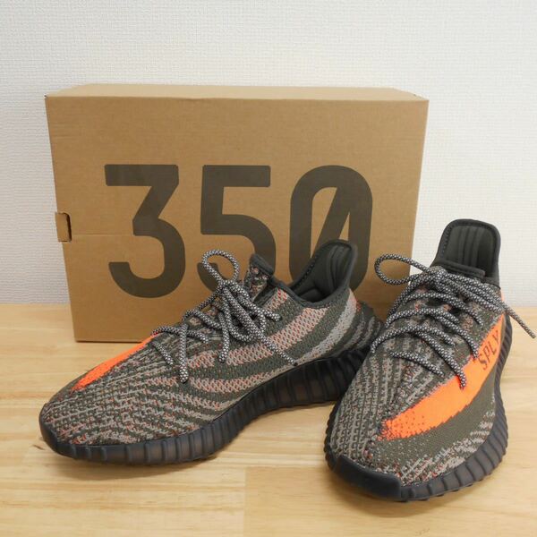 未使用 adidas アディダス HQ7045 YEEZY BOOST 350 V2 イージーブースト CARBON BELUGA KANYE WEST スニーカー シューズ 29cm 10114760