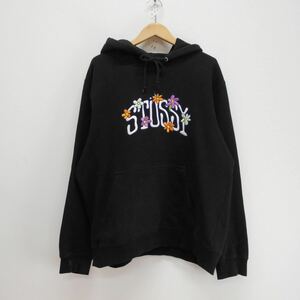 Stussy Stussy 20FW Университетская флора вытягивание переходная вышивка с логотипом цветочных толчков L 10114810