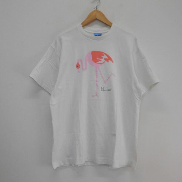 A BATHING APE アベイシングエイプ フラミンゴプリント 半袖 Tシャツ L 10114832