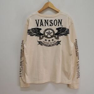 VANSON バンソン 長袖Tシャツ ロンT カットソー ロゴ 刺繍 L 10114795