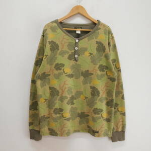 COLIMBO コリンボ F.B. FIELD UNIONSHIRT LONG SLEEVE ヘンリーネックTシャツ 長袖 カットソー リーフカモ L 10115439